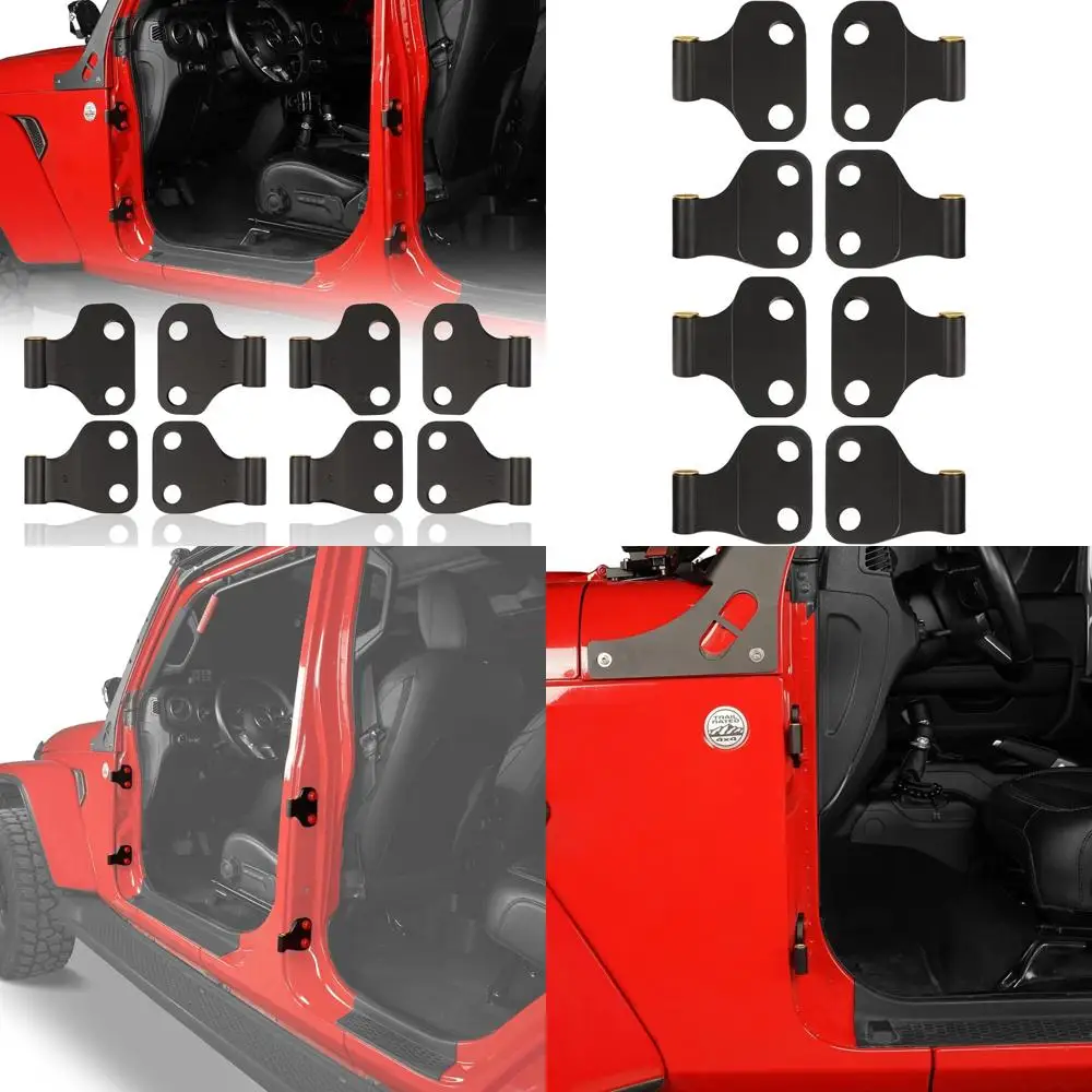

Body Door Hinges Set for Jeep Wrangler JL Unlimited 4-Door and Gladiator JT 2018-2024, Compatible with 8 Hinges Long-Lasting Dur