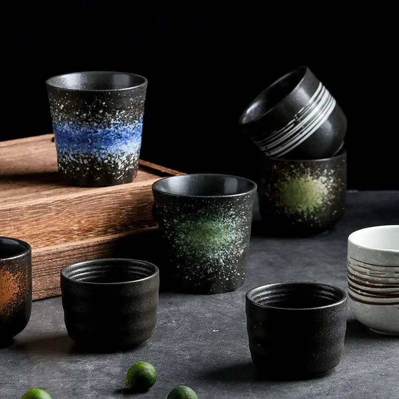 Japanese Ceramic Cup, Handmade Coffee Mug, Bar Wine Utensils, Sake Cups, Tea Bowls, Household Kung Fu Tea Set, Moving Gifts