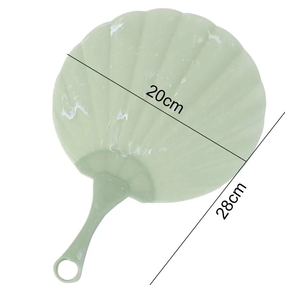 Lot de 10 ventilateurs portables en plastique durable, style rétro, à manivelle, avec vent doux, ventilateur intégré à tenir à la main, idéal pour l'été