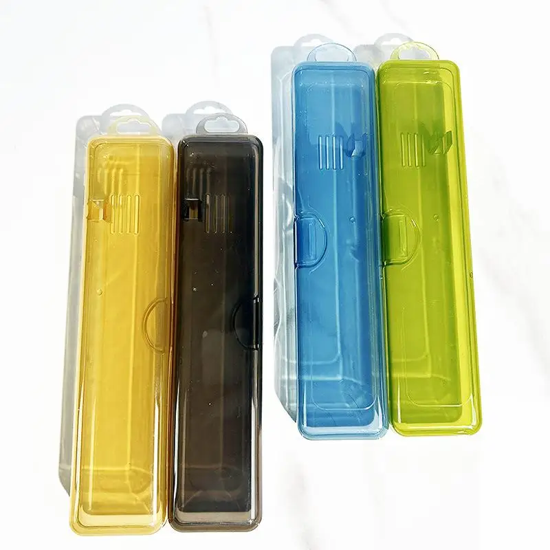 Toothbrush Box Transparent Organizer Case Travel Portable Toothbrush Holder Plastic Toothpaste Box Storage Container