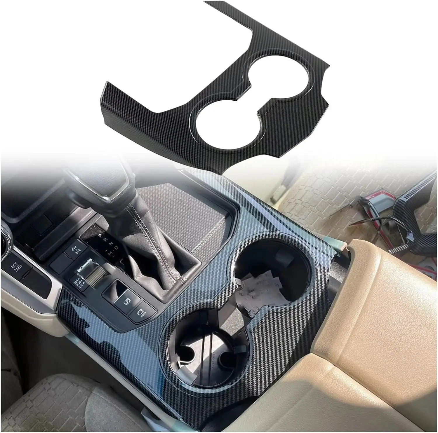 

For Toyota Land Cruiser 300 LC300 2022 2023 2024 Car Interior Center Console Gear Shift Box Cup Panel Cover Trim Car Accessories