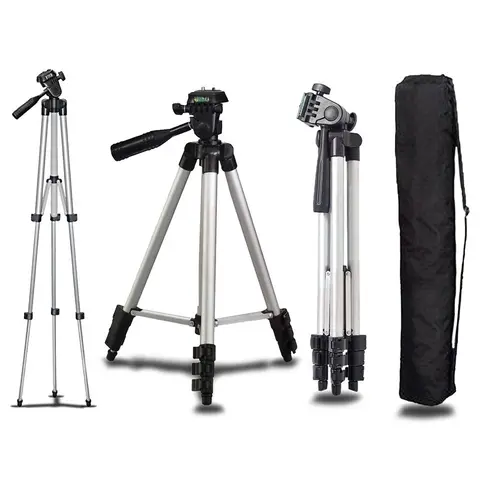 Universal Travel Self Tripod Aluminum Tall 1/4'' 104CM Stand Quick Plates Mount Pan Head For Canon Nikon DSLR SLR Digital Camera