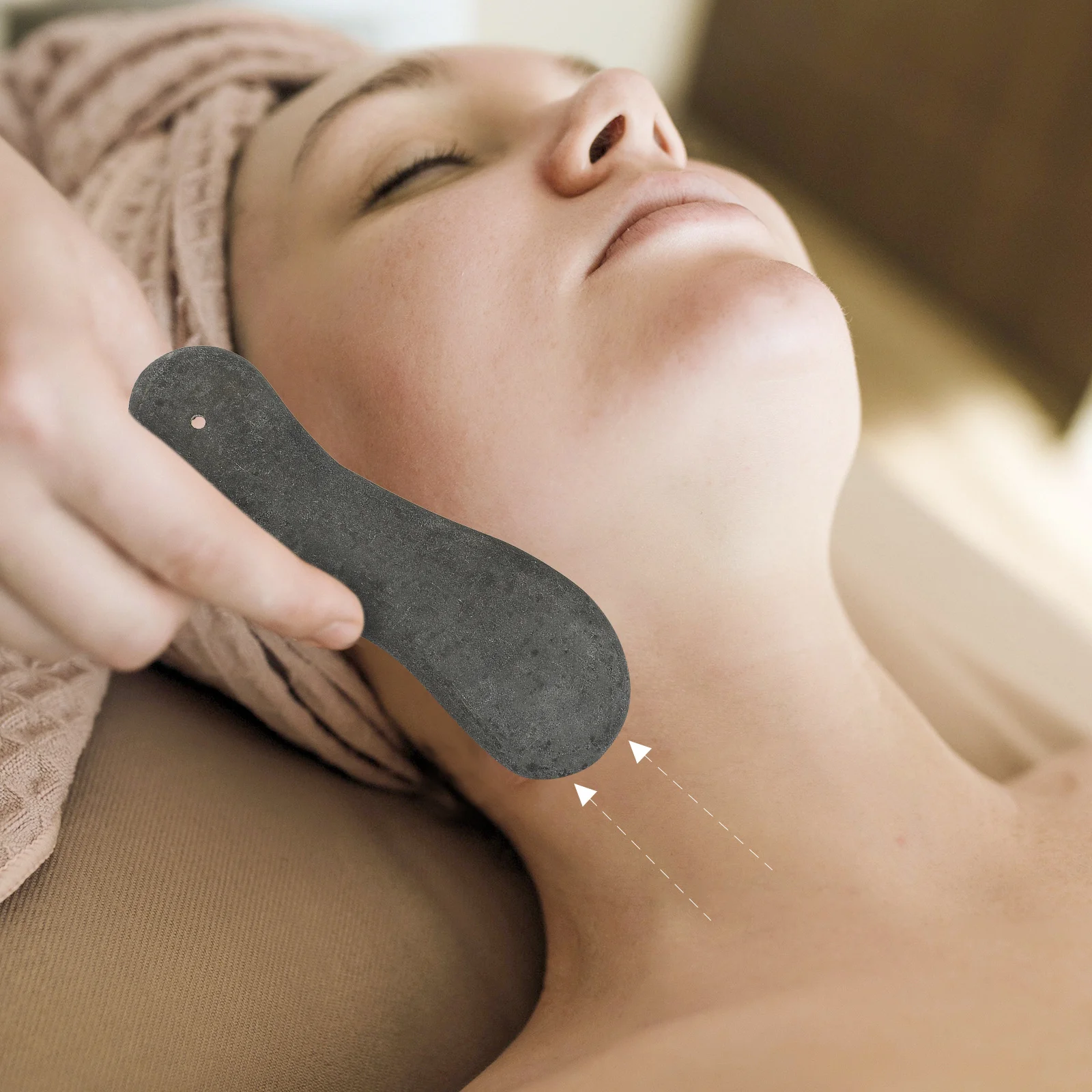 2Pcs Highclass Material Scraping Board Durable Face Massage Tool Portable Lymphatic Massager Smooth Edges Relaxation