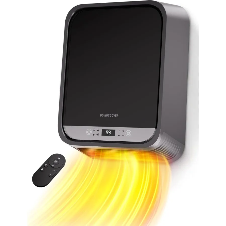 

1500W Wall Heater for Indoor Use with Integrated Towel Rack Designed for Bathroom Applications IP24 Waterproof Rating UL Certif