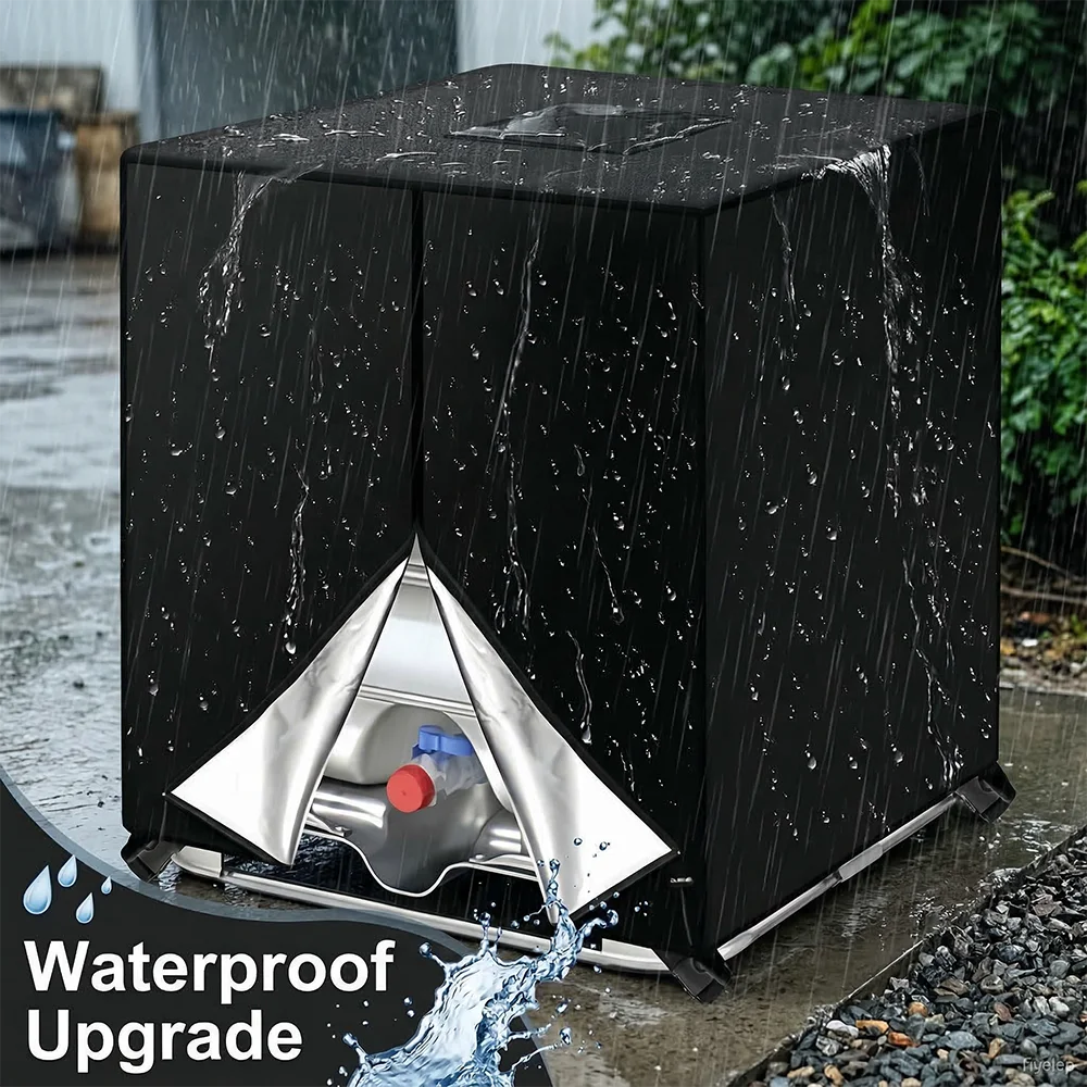 

Green Tank Cover 1000 Litre IBC Container Waterproof Dust Cover Oxford Cloth 210D Outdoor Tools