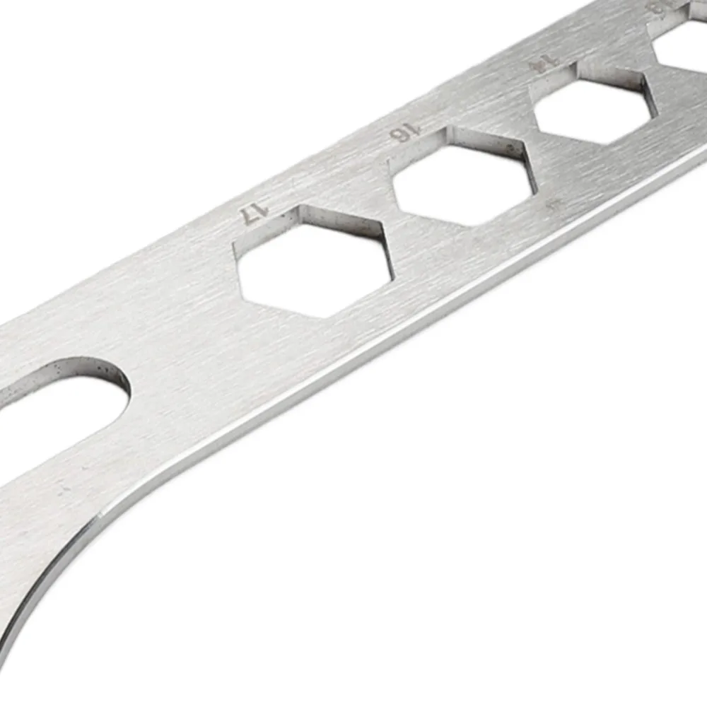

Durable Stainless Steel Bottom Bracket Wrench Multifunction Silver BB Removal Tool 252mm Bike Repair Spanner Bicycle Maintenance