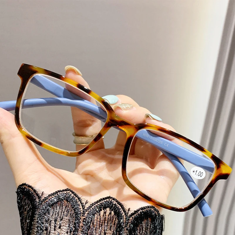 جديد كتلة اللون مكافحة صندوق الضوء الأزرق خفيفة للغاية الرجال والنساء موضة عالمية بسيطة متعددة الاستخدامات خفيفة للغاية نظارات للقراءة 6902 #4