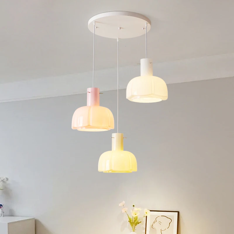 Modern Color Girl Cream Style LED Chandelier Living Room Dining Room Island Home Decoration Lighting Lamps