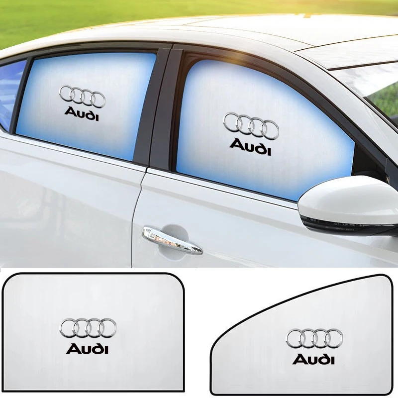 

4Pcs for Audi A3 A4 A6 S3 S6 RS A5 A7 Q5 S8 S4 Q2 Q3 Car Curtain Sunshade Rear Side Window Curtain Magnetic Car Shade Suitable