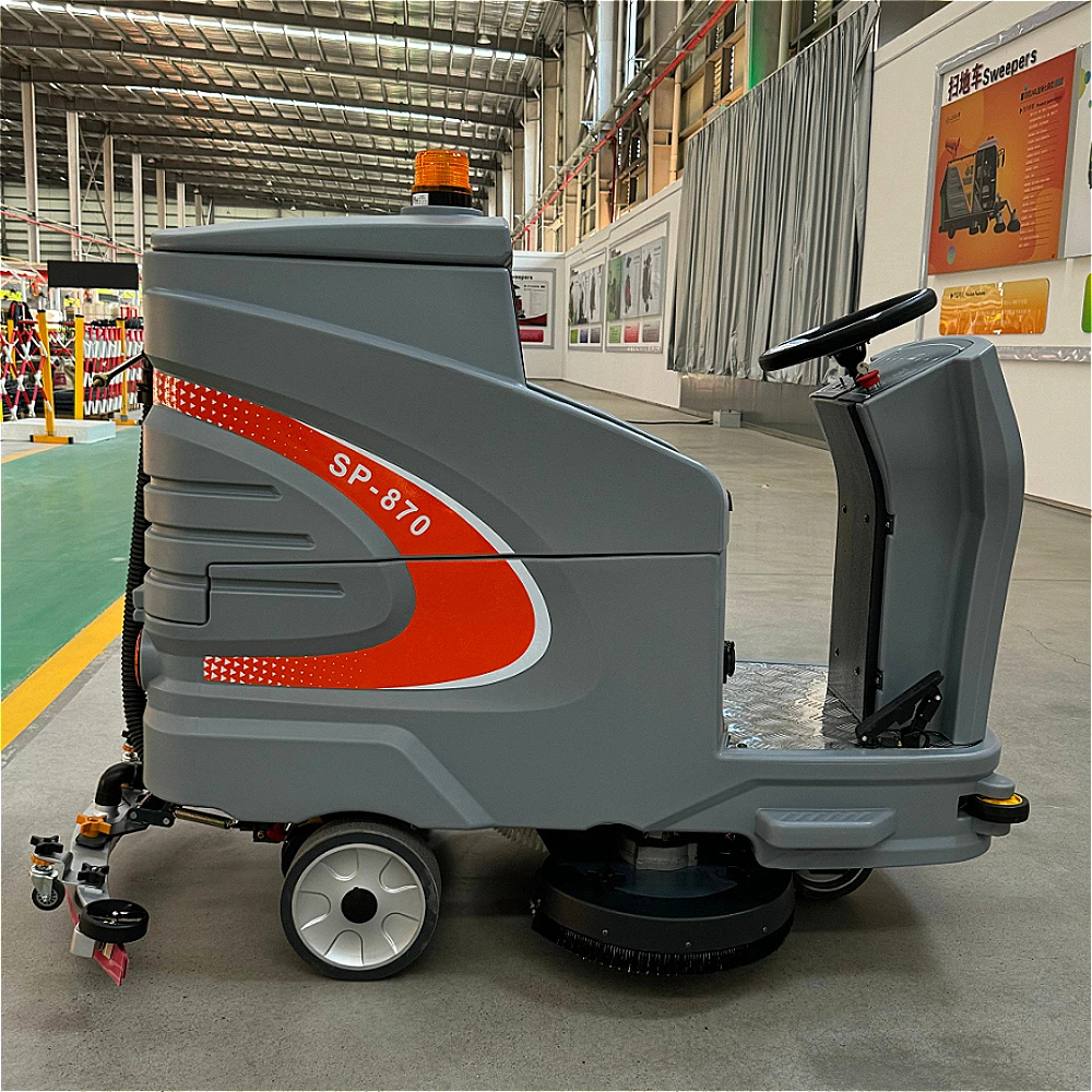 Automatic Cordless Ride-on Floor Scrubbers Can Be Used in Shopping Malls Subway Stations Factories and Other Similar Locations.