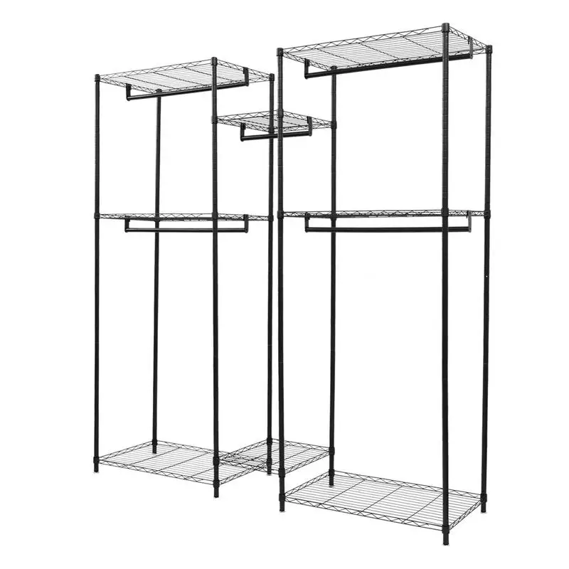 Freestanding Closet Organizer Metal Wardrobe Closet Rack With Adjustable Shelving Wardrobe Organizer 72inch L X 16.9inch W X