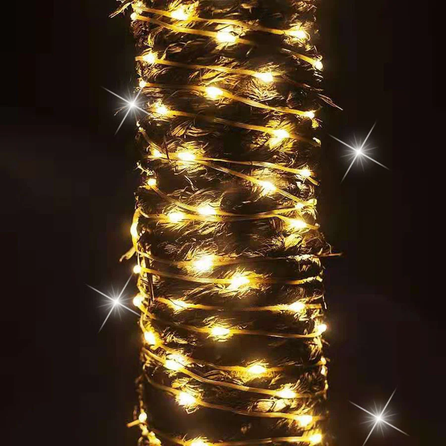 Waterproof 50M 100M LED Fairy Garden String Lights EU/US Plug Outdoor Christmas Garland Lights for Party Wedding Holiday Decor