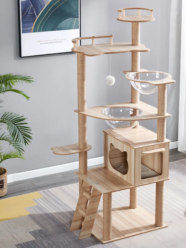 

Pet Scratching Board Tree Nest Spacecrt Toy for Medium Size s l Bristle Material Lightweight