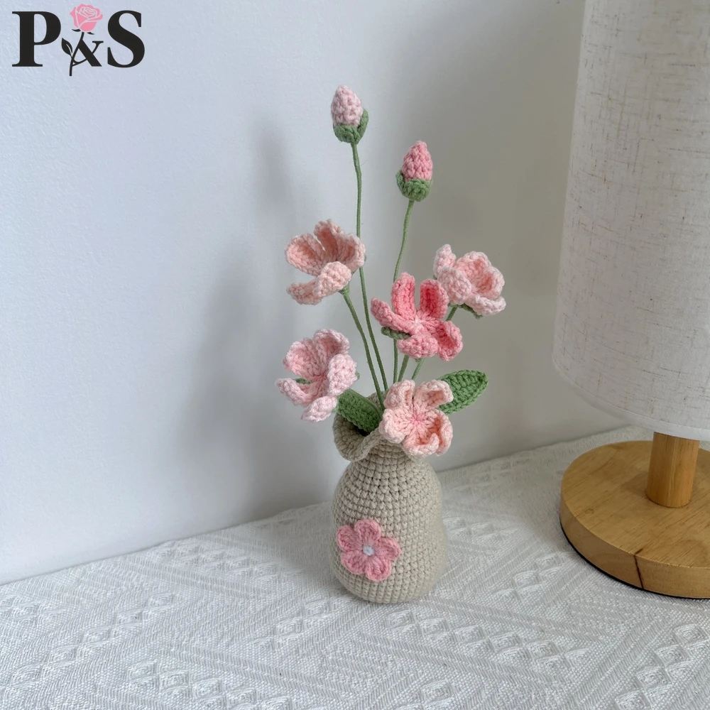 Crocheted Flower Vase Finished - Home Decor Daisy 评论和价格