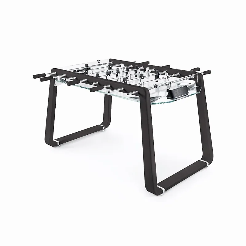 Standard foosball table, indoor household glass tabletop double foosball table