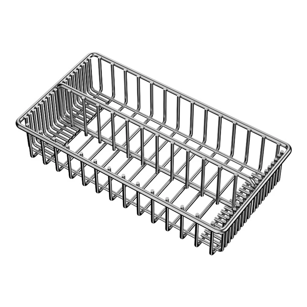 

Utensil Holder Cutlery Drying Rack Kitchen 29.5x15x6cm Large Capacity Stainless Steel With Compartment Storage Tableware