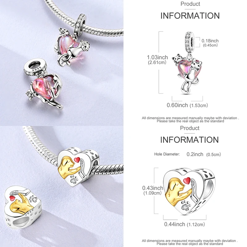 10 Stück 925 Sterling Silber Charm-Perlen Schmetterling Kleeblatt Elefant Baum des Lebens Original DIY Armband Halskette Schmuckherstellung – Detail 18