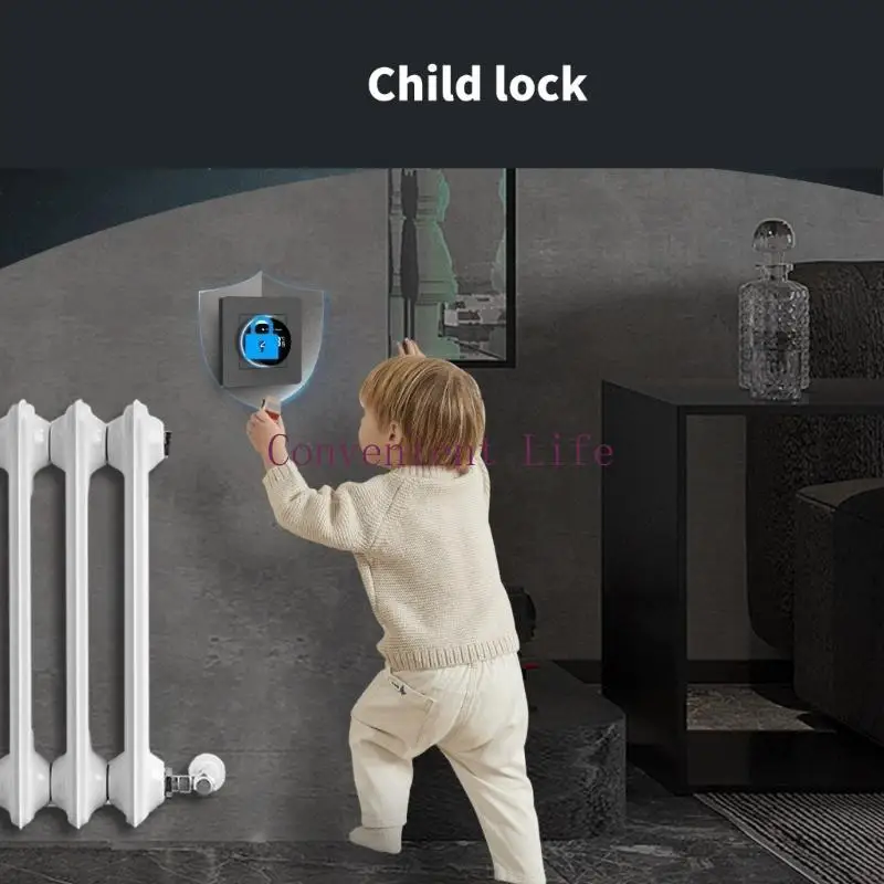 

L1EE Интеллектуальный термостат с ручкой, создающий интеллектуальную систему отопления для точного и простого контроля