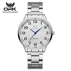 OPK Quartz Men's Watch Waterproof Stainless Steel Fashion Watch Original Classic Digital Watch Business Casual Men's Watch