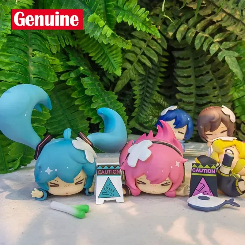 本物の落下初音ミクミステリアスボックスミクブラインドボックスフィギュアボーカロイドアニメモデルかわいい女の子ふふ人形おもちゃクリスマスギフト