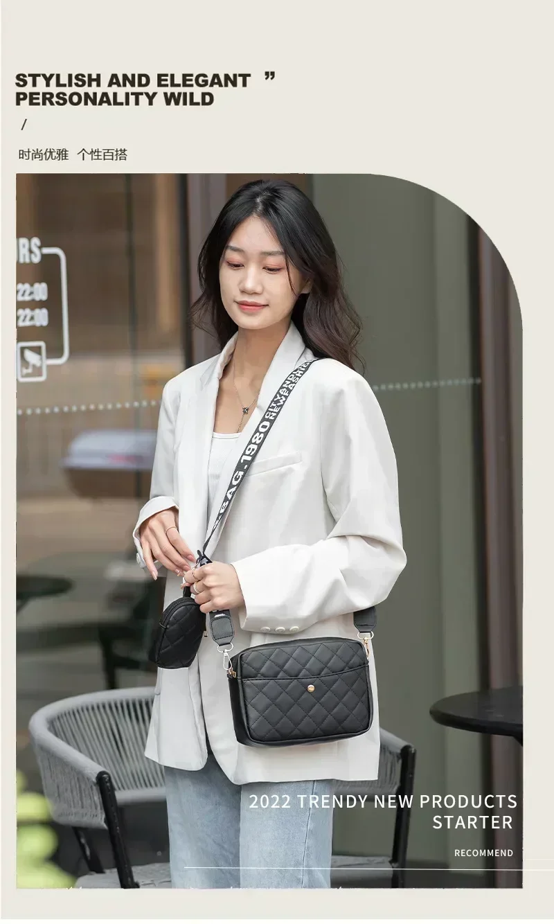 TIW3 Women's bag 2023 new Korean version all-match simple rhombus messenger  casual fashion shoulder