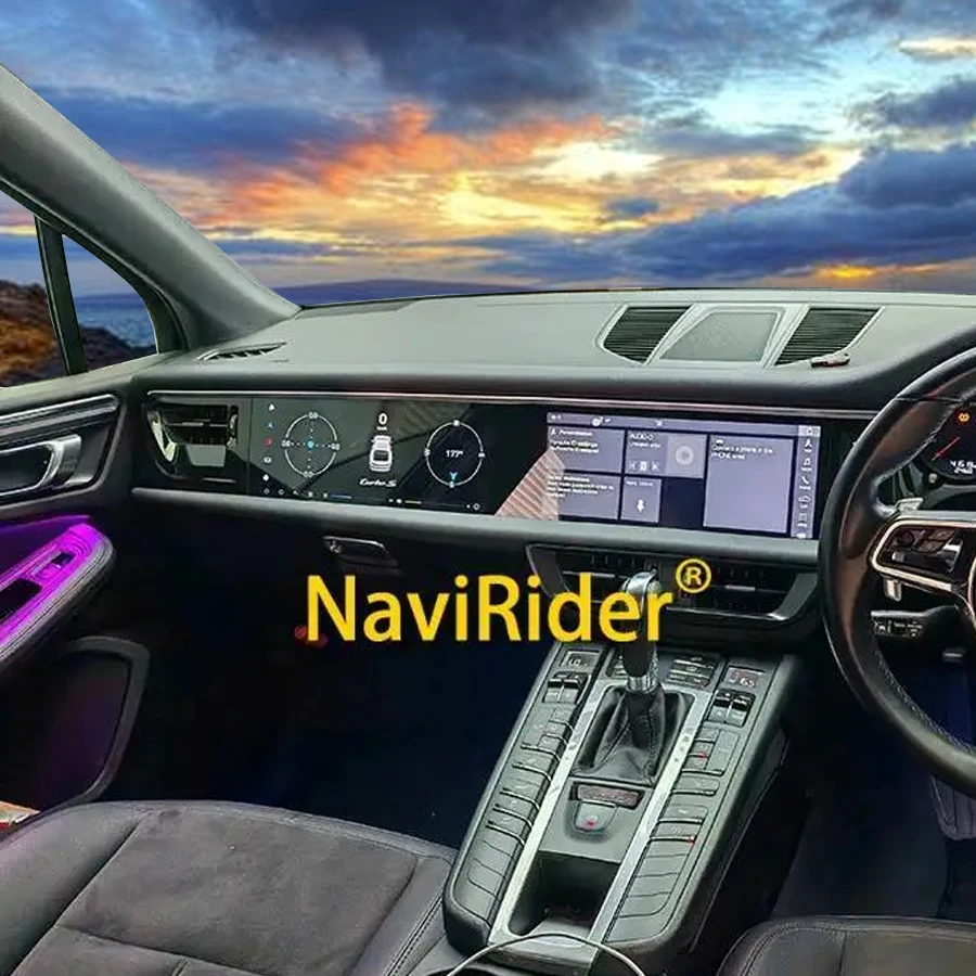 Car Radio Multimedia Player Carplay GPS Navigation Head Unit  Android 13 Upgrade For Porsche Macan 2018-2024