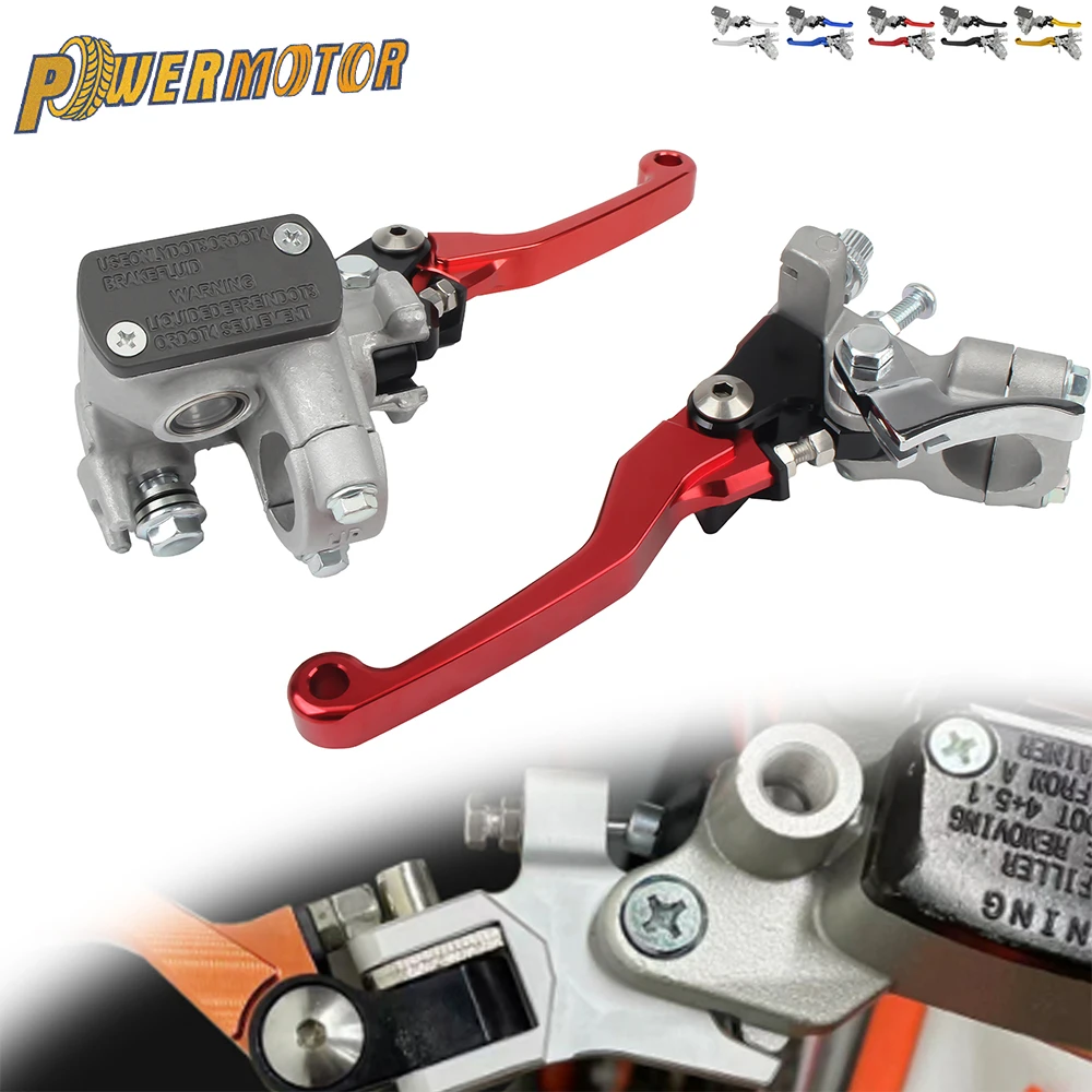 Palanca de Freno y Embrague de 22mm para Motocicleta Honda CR 80 85 125 R CRF 150 230 250 F 300L, Bomba de Freno Delantera, Cilindro para Motocross