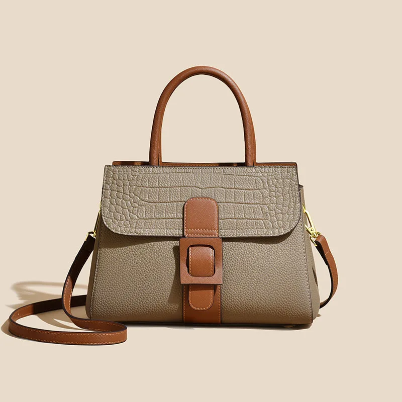 

Faionable Soft Leather Women's Handbag Large Capaci Single oulder Crossbody Bag Mom Bag Commuter Sle Casual Tote Bag