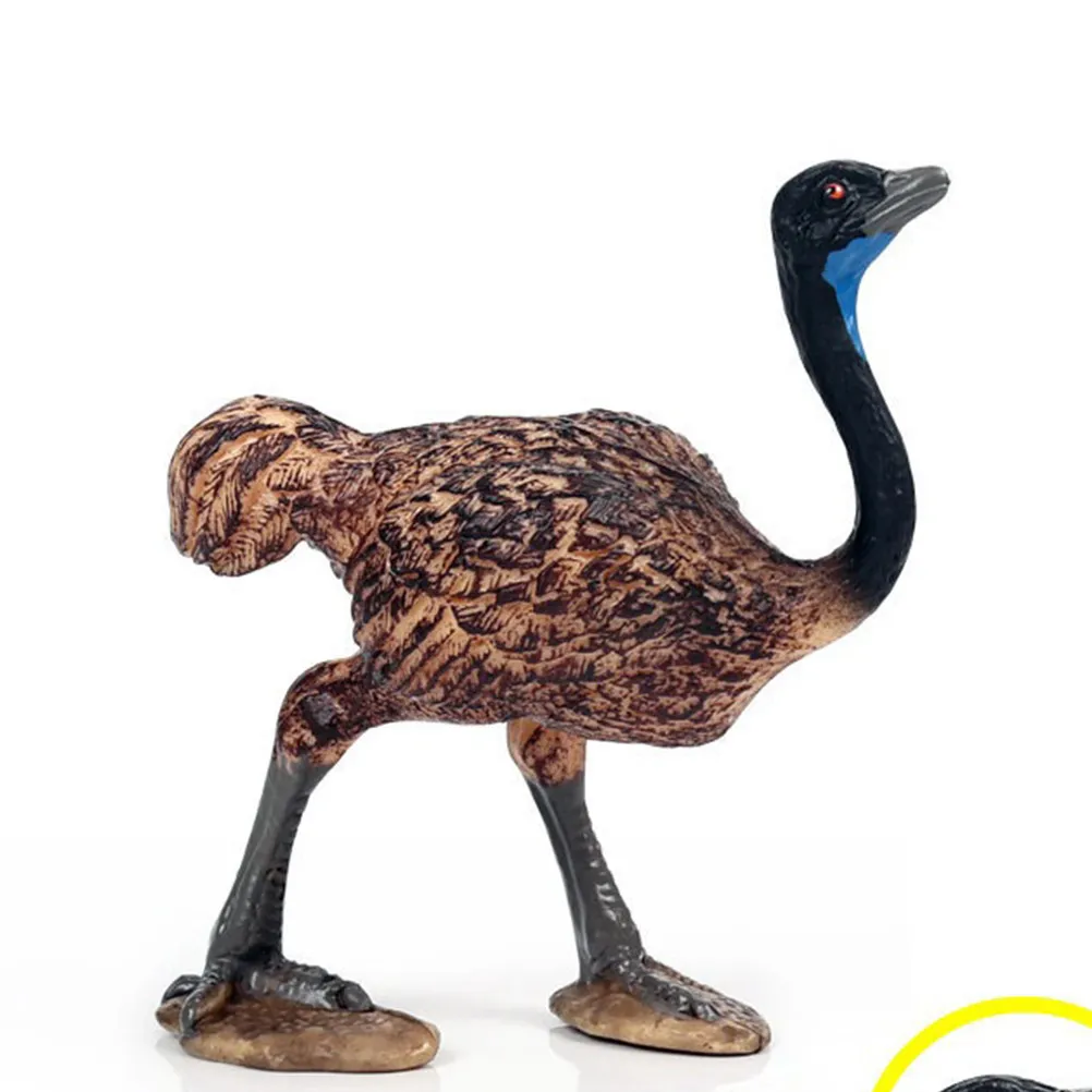 1Pcs Ostrich Decoration Lifelike Simulation Wildlife Ornament Creative Home Office Desk Decor Delicate Eco-Friendly Plastic