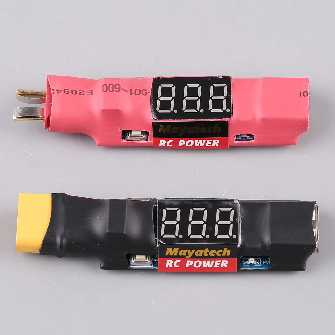 High Quality Mayatech 3 in 1 Lipo Battery Discharge Tester USB Discharge Indicator With T Plug XT60 Plug For RC Drone Models