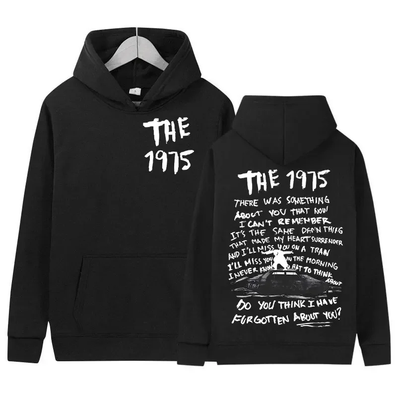 Vintage The 1975 about You Print Hoodie Being in A Foreign Language Album Pullover Sweatshirt Men Women Hip Hop Oversized Hooded