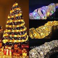 1/3/5/10M LED Christmas Tree Fairy Ribbon Lights String Navidad natal Christmas decoration 2023 home decor ornament accessories