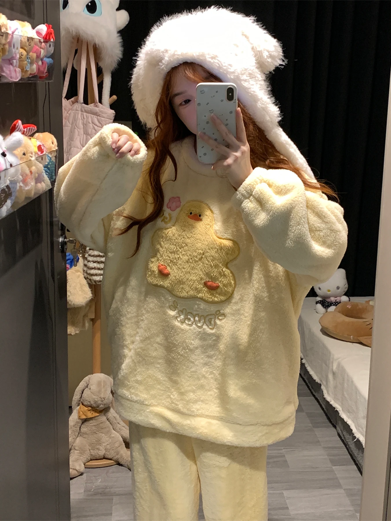 pigiama-da-donna-con-simpatico-motivo-di-pollo-giallo-foderato-in-pile-in-pile-corallo-spesso-e-caldo-taglia-piccola-set-di-abbigliamento-da-casa-in-flanella