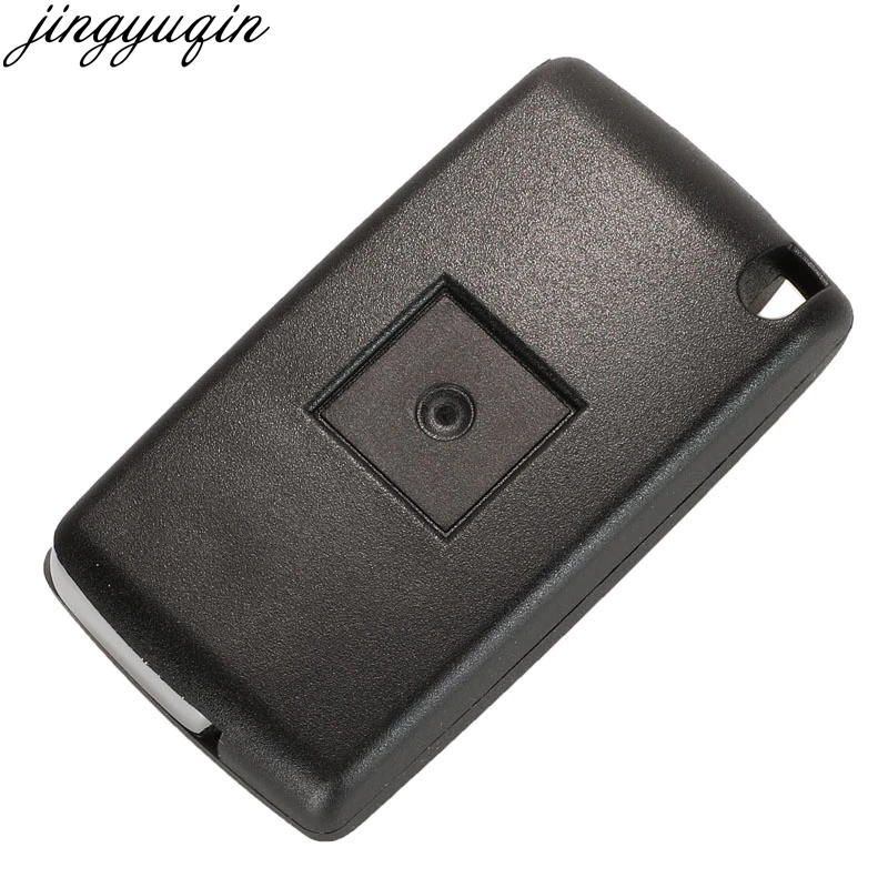 Jingyuqin Flip Remote Car Key Case Shell For Peugeot 4007 ET 4008 Citroen C-Crosser C4 Aircross 2 Button Fob MIT11R Blade CE1731