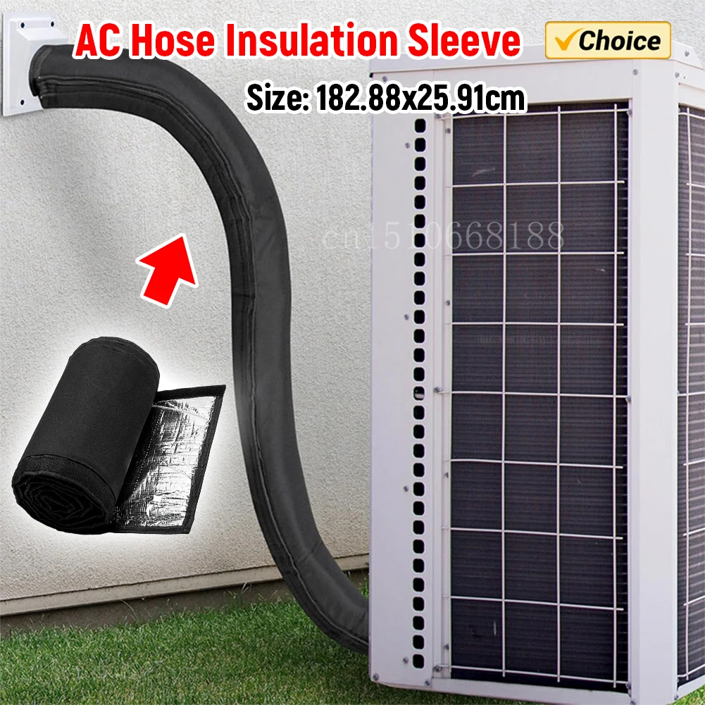 

HVAC Hose Insulation Sleeve Oxford Cloth Mobile Air Conditioner Hose Sleeve Exhaust Pipe Protection Cover Heat Insulation Cover