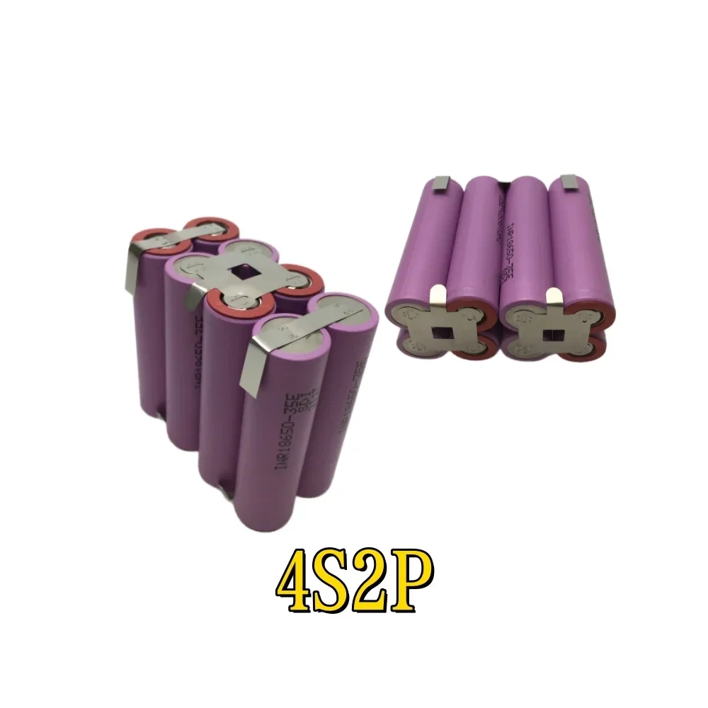 18650 بطارية 35E بطارية ليثيوم 10.8 فولت-18 فولت 7000 مللي أمبير ، بطارية مفك براغي مخصصة 18 فولت