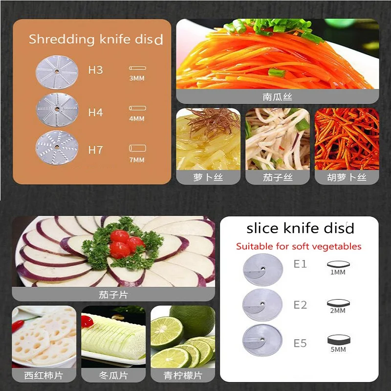 

Commercial Electric Vegetable Cutter: Fully Automatic Multi-functional for Potatoes, Dice, Lemons & Cheese