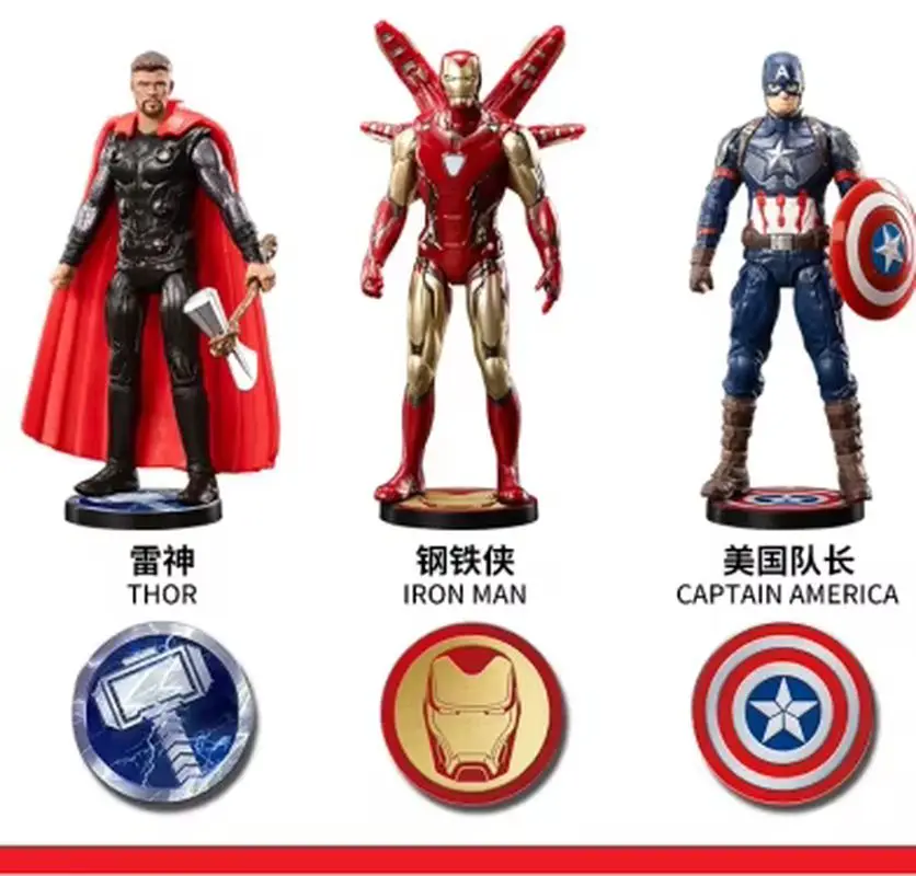 Genuine Marvel Avengers Endgame 10pcs 4-inch Action Figure Set Iron Man Spider-Man Thanos Limited Commemorative Gift Edition