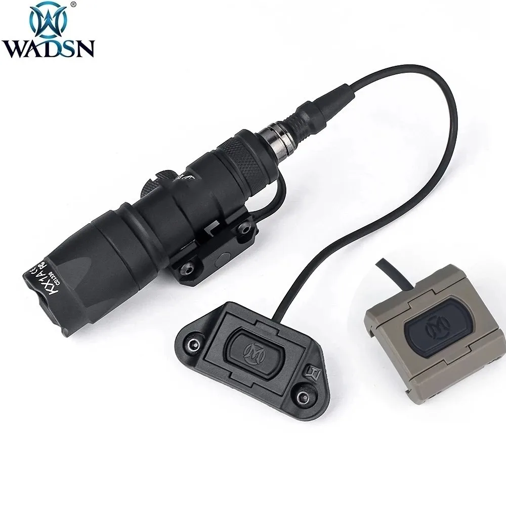 WADSN Tactical Remote Dual Pressure Switch Modbutton for SF M300 M600 Weapon Light Airsoft DBAL PEQ15 Fit Keymod M-Lok Picatinny