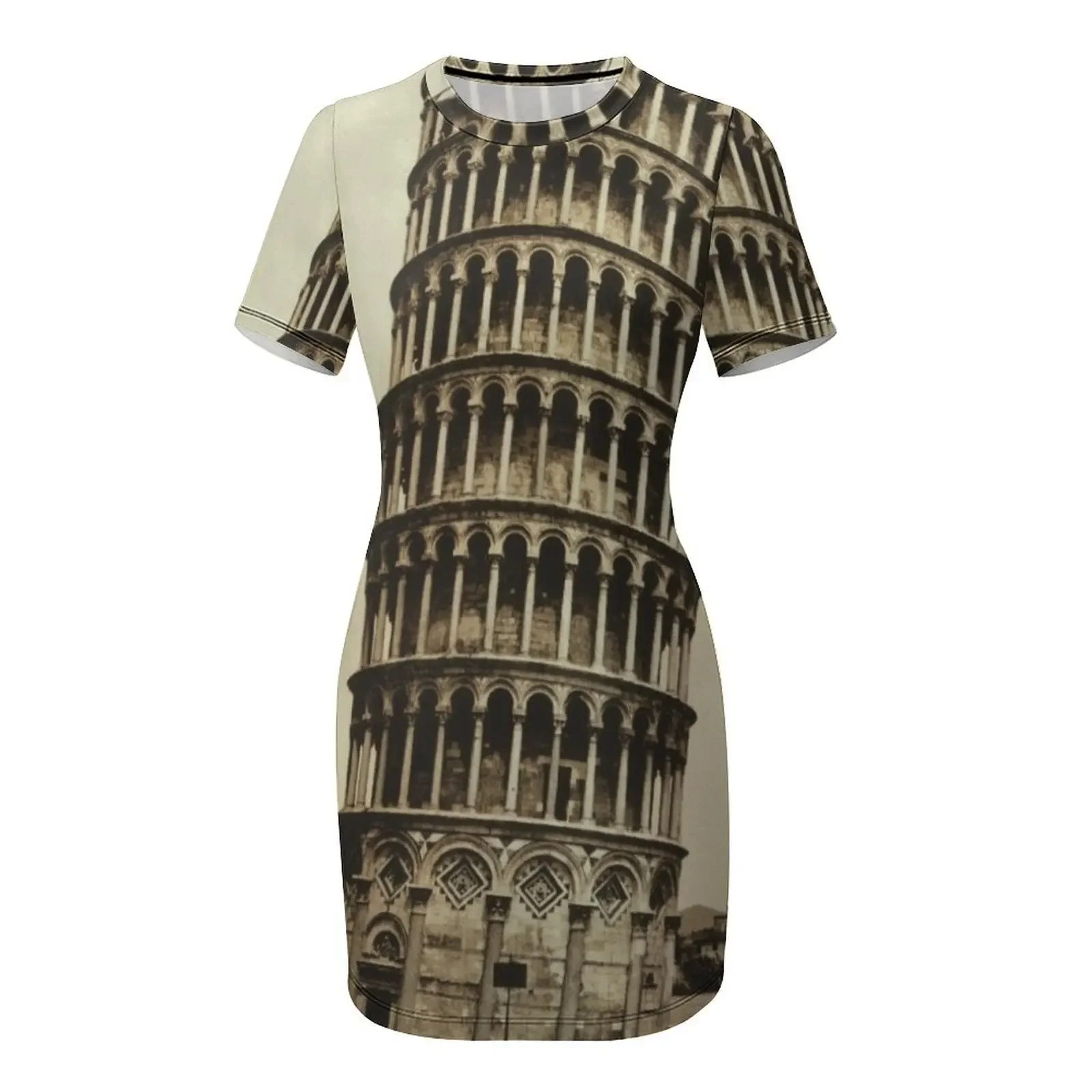 Picture 5: Vintage Leaning Tower of Pisa Photograph (1900) Short-Sleeved Dress elegant and pretty women's dresses Dress