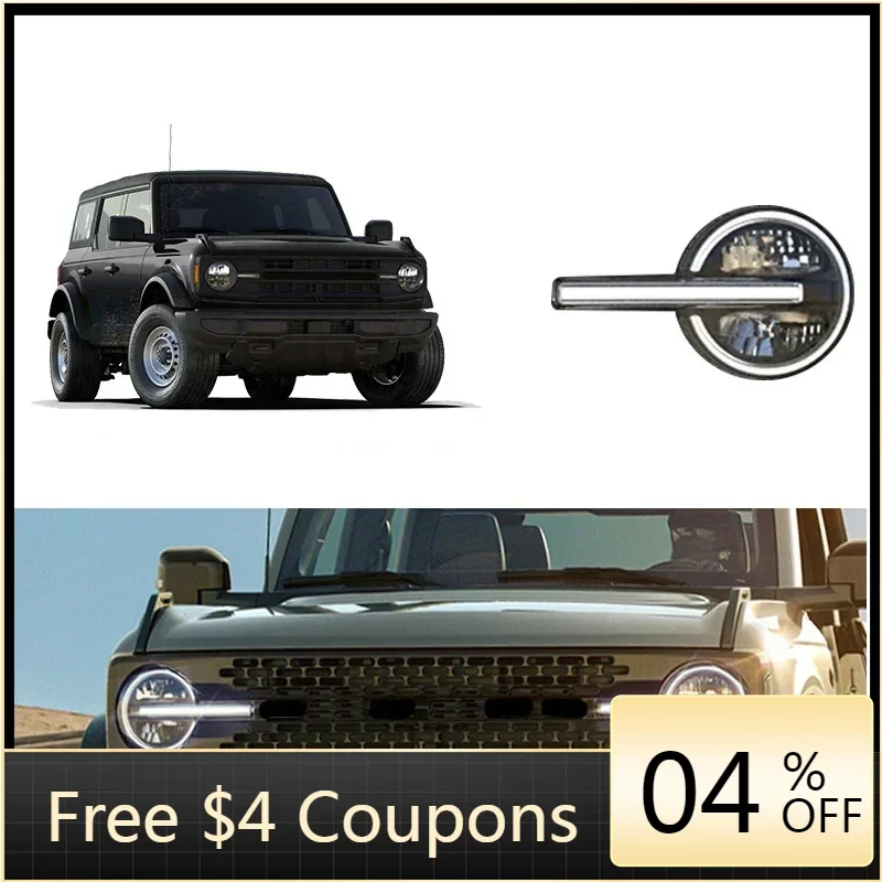 

High Quality Exterior Accessories Auto Body Parts Front Head Light Headlamp For Ford Bronco 2021 2022 2023
