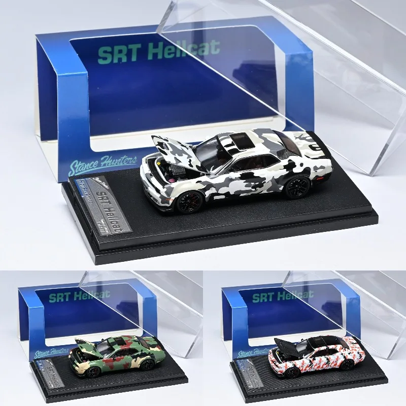 Stance Hunters 1:64 Dodge SRT Hellcat - A realistic alloy car model, a gift for boys, an adult collection piece.