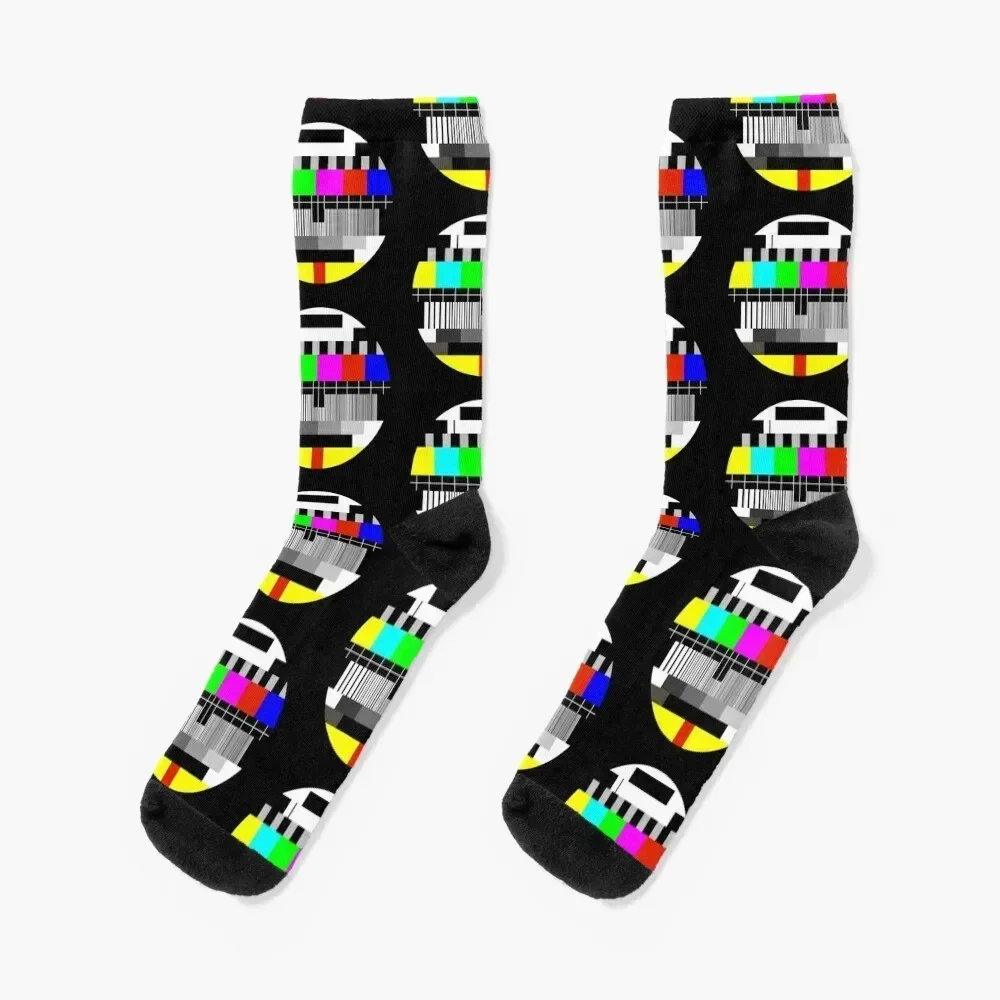 TV test card test pattern Socks Children's christmas gift Socks Female Men's