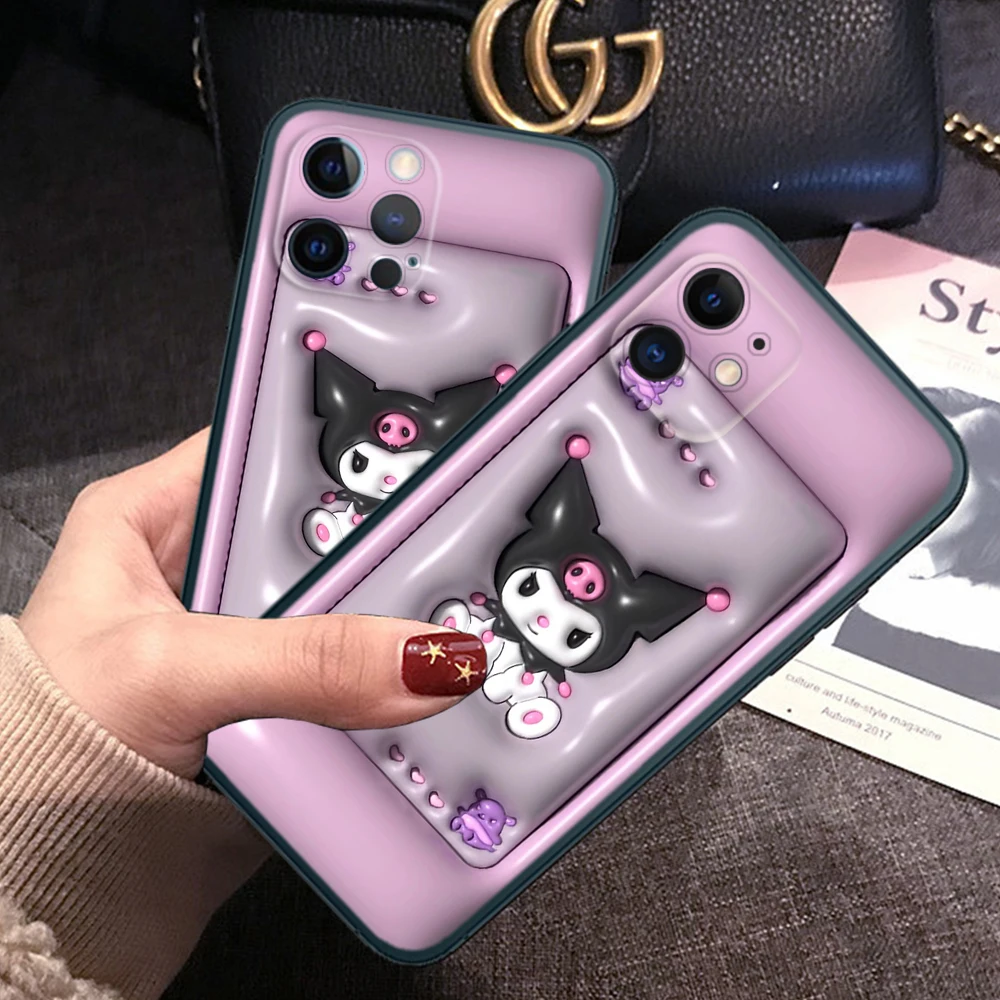 Z83 3D Kuromi Soft Case for Samsung S9 S10E S10 Lite S20 Ultra S21S S21 Fe S22 S23 S30 Plus Note 10 20 M30S M21 M31 M51