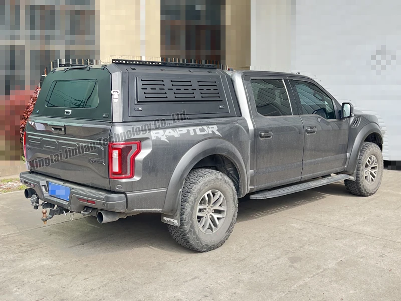 تعديل الملحقات الخارجية للسيارات شاحنة بيك اب المظلة شاحنة بيك اب القبعات العالية الصلبة تستخدم ل d F-150 F150 Rapto #2