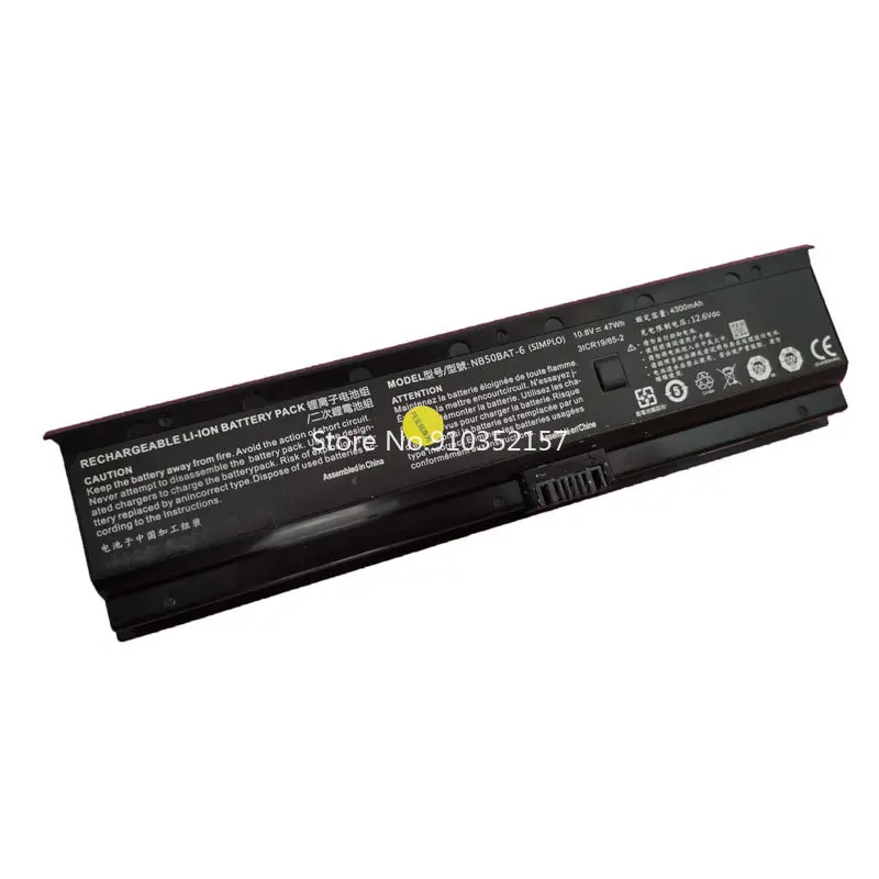 Laptop Battery For CLEVO NB60TA NB70TA NB60TH NB70TH NB60TJ1 NB70TJ1 NB70TK1 NK60SB NK60SE NK70SB NK70SE 4300mAh 10.8V 47WH New