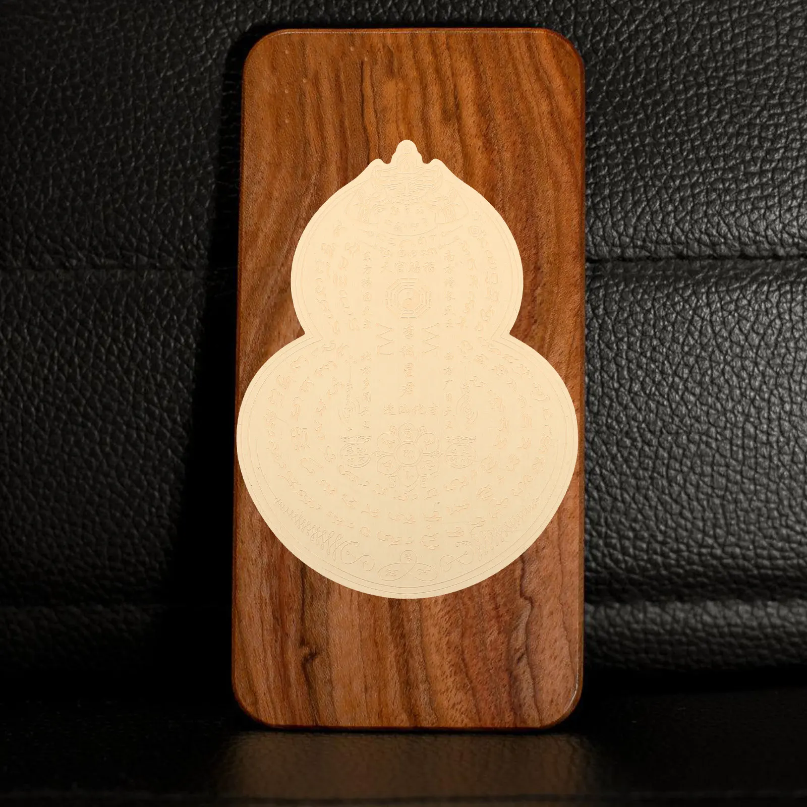 Gourd Amulet Sticker Copper Material Religious Luck Amulet Spiritual Protection Decal for Car Home Office Auspicious Stickers