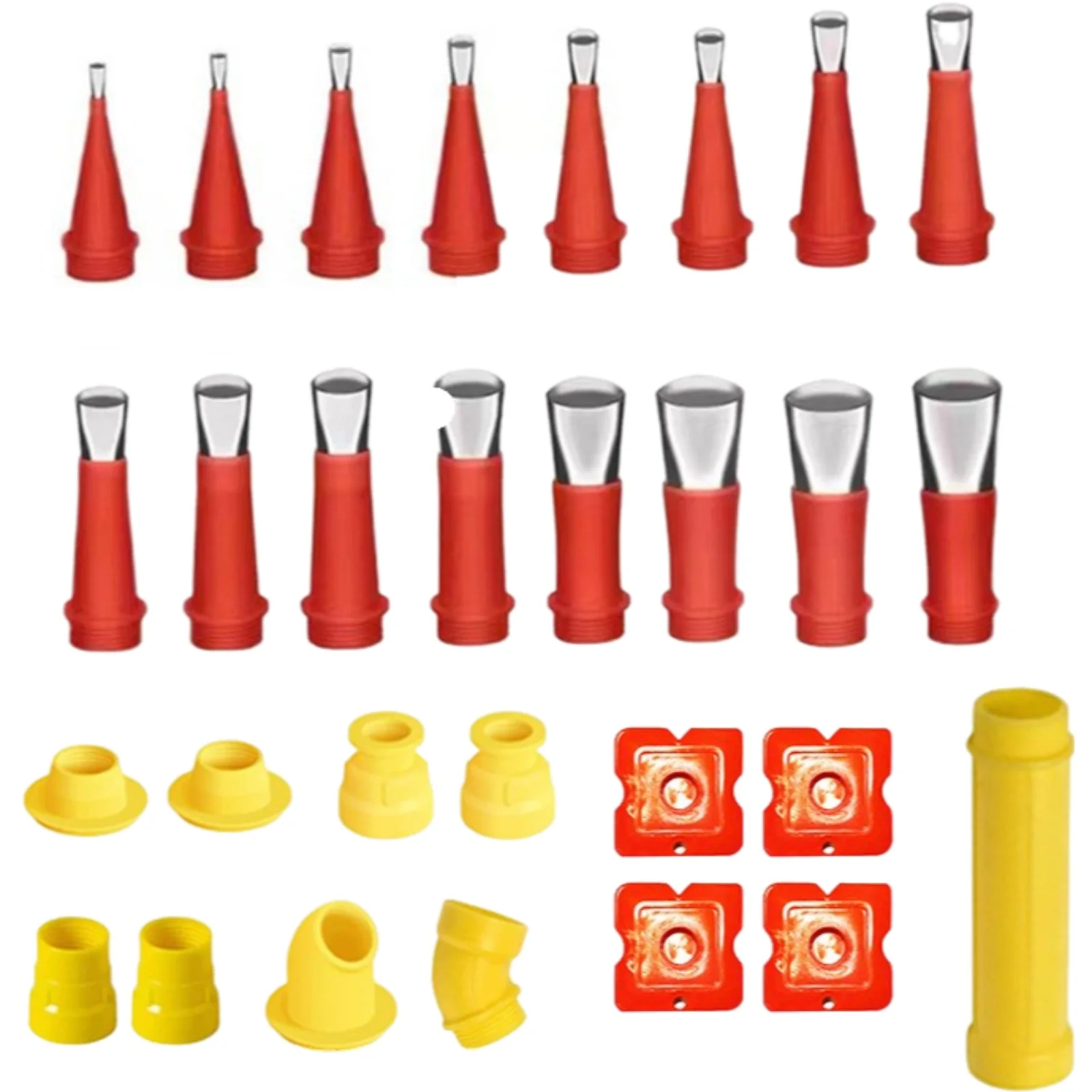 24PCS Stainless Steel Caulk Nozzle Applicator Caulking Finisher Glue Silicone Sealant Finishing Tool Kitchen Bathroom Sink Joint