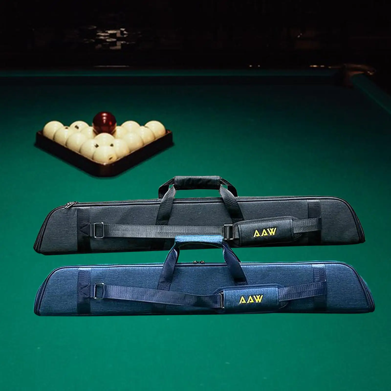 

Billiards Pool Cue Cases 1/2 Jointed Cue Cases Portable Anti Scratch 6 Holes Carrying Bag Billiard Cue Bag Protective Pouch