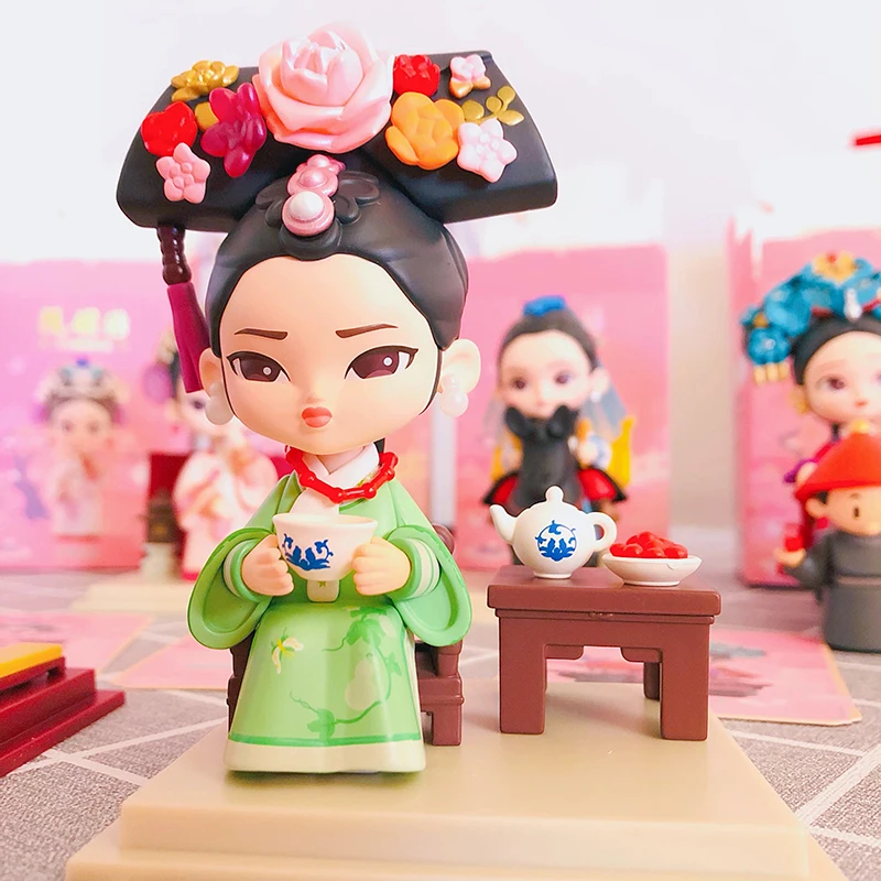 Cegos surpresa misteriosa, série Lenda de Zhen Huan 1, boneca de brinquedo, estatueta de ação estilo chinês, presente criativo da menina, genuíno